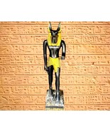 Golden black Anubis statue of Afterlife, Egyptian God Anubis Sculpture, ... - $181.16 CAD