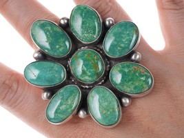 Huge Bobby Johnson Navajo Sterling/turquoise ring - £391.72 GBP