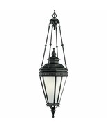 Gilded Iron Finish Outdoor Patio Lantern Art Glass Progress Lighting P55... - £118.51 GBP