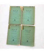 Vintage Set of 4 Volumes 1, 2, 3, &amp; 4 American Life In Literature 1944 E... - $1,304.47 MXN