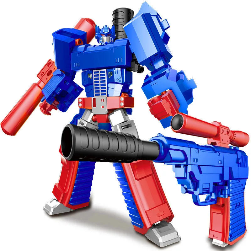 Children Creative Mini Plastics Pistol Deformable Model Robot Handgun - £18.88 GBP+