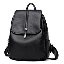 Backpacks Female Vintage Backpacks High Quality Women Leather Backpacks For Teen - £46.34 GBP