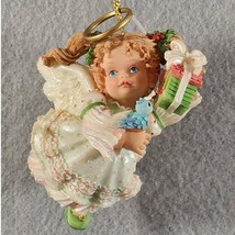 Ashton-Drake WISHING YOU A HAPPY HOME Holly Day Angel Ornament VTG - $184.43 MXN