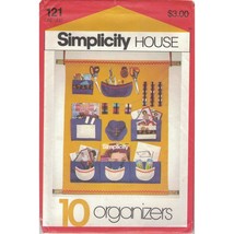 Simplicity 121 Hanging Organizers 10 Styles Sewing Room, Nursery, Travel, Closet - $9.79