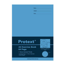 Protext Exercise Book 64 Pages with Dotted Line (A4) - 14mm - $28.96