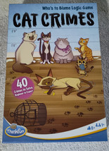 Cat Crimes Whos to Blame Logic Game Thinkfun Problem Solving Challenges ... - £9.12 GBP