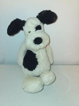 Jellycat Small Bashful Puppy Dog Cream Black Plush Stuffed Animal Soft Toy 12” - £11.13 GBP