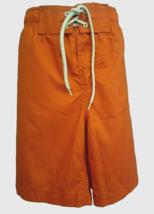 J Khaki Boys Swim Shorts Trunks Youth Size S Orange Surf Print - £5.44 GBP