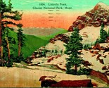 Lincoln Peak Glacier National Park Montana MT 1924 DB Postcard Yellowsto... - $11.83
