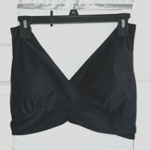 Hanna Nikole Black Bikini Top 16X Black Wireless Swimsuit Swimwear Back ... - £13.20 GBP