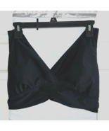Hanna Nikole Black Bikini Top 16X Black Wireless Swimsuit Swimwear Back ... - £13.17 GBP