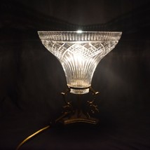 Vintage Waterford Lamp Crystal Uplight Electric Accent Up Light  - £403.07 GBP