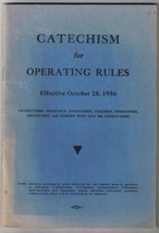 Catechism For Operating Rules 1956 Questions &amp; Answers - $12.98