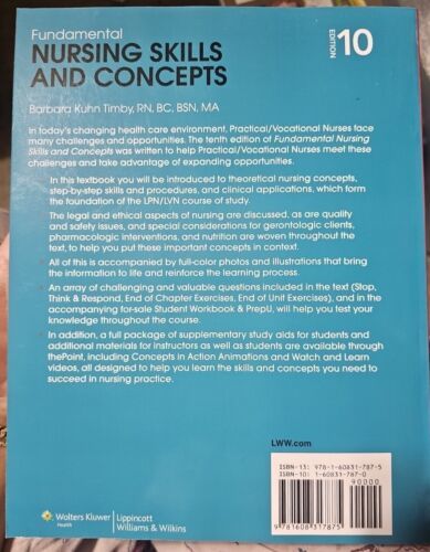 Fundamental Nursing Skills and Concepts by Timby, Barbara K. 10th Edition Item image 2