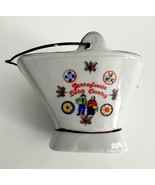 Vintage Pennsylvania Dutch Country Ceramic Mini Pail Bucket Made In Japa... - $397.12 MXN