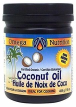 NEW Omega Nutrition Certified Organic Coconut Oil 454-Grams - £14.68 GBP