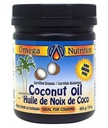 NEW Omega Nutrition Certified Organic Coconut Oil 454-Grams - £14.47 GBP
