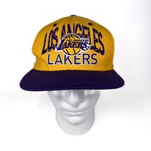 Adidas Los Angeles Lakers Hat Cap Snapback LA NBA Basketball Yellow Purple - £10.53 GBP