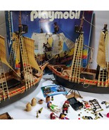 TWO Vintage Playmobil Pirate Ships 3053 - Double the Pirate Fun! Boats - $154.23