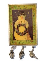 Vintage Christmas Marjolein Bastin (MB) Signed Snowman Pewter Brooch  Charms EUC - £11.93 GBP