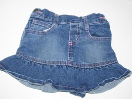 3 pcs: CHEROKEE blue denim skorts, peach shorts, yellow flowered top 3T (bx2 -4) - £3.91 GBP