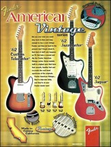 Fender American Vintage Series &#39;62 Custom Telecaster Jazzmaster Jaguar guitar ad - £3.31 GBP