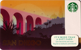 Starbucks 2014 San Diego Cabrillo Bridge Collectible Gift Card New No Value - £3.13 GBP