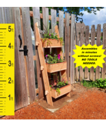 Tiered Vertical Garden Standing Tower Ladder Planter Outdoor Patio Balco... - $174.66 CAD