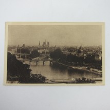 Postcard Paris France City Bridges &amp; Notre Dame Cathedral Manon Antique ... - $24.99