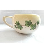Sugar Bowl Yellow White Green Ivy Leaves Long Spout Heavy Ceramic Stems ... - £9.74 GBP