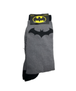 Batman Crew Socks Grey &amp; Black Size 6-12 - £8.17 GBP