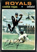 Cookie Rojas Signed Autographed 1971 Topps Baseball Card - Kansas City Royals - £6.26 GBP