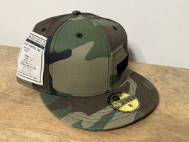 New Era 59Fifty Hat Fitted 8 Woodland Camo Military Multi Purpose Cap US... - £37.19 GBP