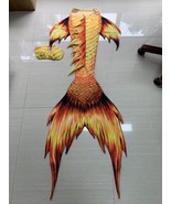 HOT Mermaid Tail with Monofin Swimming Cosplay Swimsuit Swimmable Suit Swimwear - $69.99