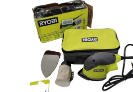 Ryobi 18V Corded Corner Cat Finish Sander W/ Bag Tool Only Model CFS1503GK - $37.39