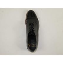 00107, Stacy adams Leather Shoes Cap Toe Oxford Lace Up Black image 8