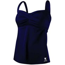 TYR Women&#39;s Twisted Bra Solid Tank/Tankini Top, Navy, Size 8~Bathing Suit - £21.47 GBP