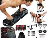 Hotwave 20 in 1 Push Up Board with Resistance Bands Push Up Bar FitnessP... - $80.75