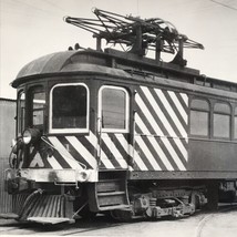 Central California Traction Railroad CCT #1 Trolley Car B&amp;W Tecrasilk Ph... - £14.55 GBP