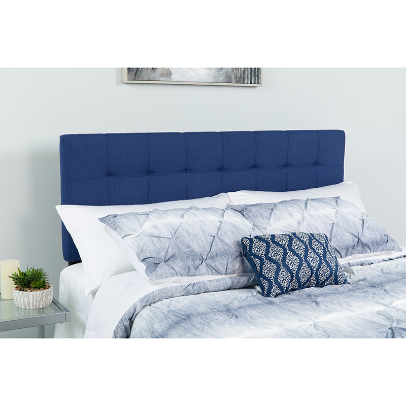 Twin Headboard-Navy Fabric HG-HB1704-T-N-GG