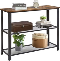 Industrial Console Table, Narrow Sofa Table With Mesh, Uhtmj003H, By Ymyny - £47.92 GBP