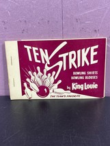 Ten Strike King Louie Bowling Shirt Fabric Sample Vintage Book Men Women... - $29.69