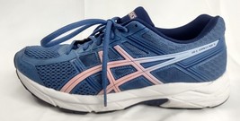 ASICS Gel Contend 4 Blue Pink Running Shoes T765N Women 10 Athletic Sneakers - £12.14 GBP