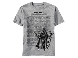 Star Wars Imperial March Sheet Music Heather Grey Adult T-Shirt SIZE XXL... - £18.32 GBP