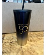 Walt Disney World 50th Anniversary Starbucks Tumbler Cup Mug New Black A... - $82.21 CAD