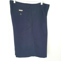 CHAPS Golf Shorts Mens 36&quot; Navy Blue Walking Casual Activewear Pleated Front - £12.99 GBP