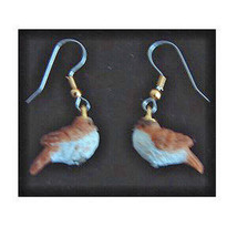 Funky Mini Realistic BIRD EARRINGS Spring Garden Song Charm Costume Jewelry-F - £6.27 GBP