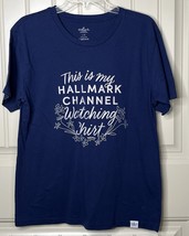 Hallmark Channel T-Shirt This Is My Hallmark Channel Watching Shirt Navy... - $10.59 CAD