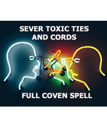 100X FULL COVEN CAST SEVER ALL TOXIC TIES &amp; CORDS EXTREME MAGICK CASSIA4... - $99.77