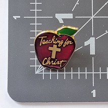 Teaching for Christ Apple Cross Pin Religious Educator Teacher Faith Sym... - $186.75 MXN